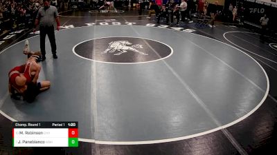107 lbs Champ. Round 1 - Julian Panebianco, West Branch Hs vs Maison Robinson, Chartiers Houston Hs