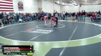 160 lbs Champ. Round 1 - Wyatt Rudningen, Kerkhoven-Murdock-Sunburg vs Thomas Schlangen, Maple Grove