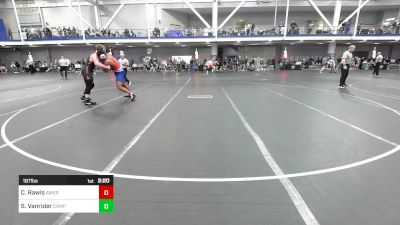 197 lbs Consi Of 32 #2 - Carsten Rawls, American University vs Sawyer Vanrider, Campbell