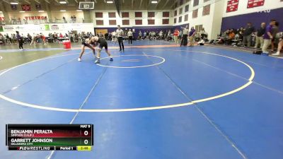 125 lbs Cons. Round 2 - Garrett Johnson, Oklahoma City vs Benjamin Peralta, Simpson (Calif.)