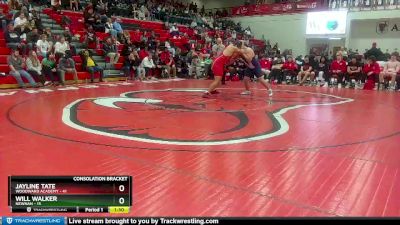 285 lbs 2nd Wrestleback (8 Team) - Jayline Tate, Woodward Academy vs Will Walker, Newnan