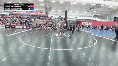 110 lbs Round 4 (12 Team) - Alexis Baumgartner, Adrian College vs Elinor Underwood, Felician