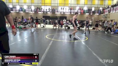 190 lbs 1st Place Match - Cain Tigges, Moen Wrestling Academy vs Brenden Heying, Immortal Athletics WC