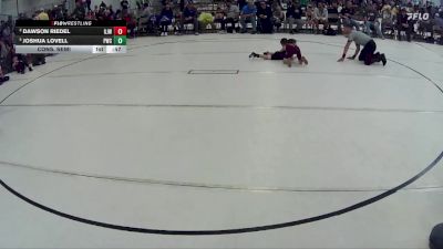19 lbs Cons. Semi - Joshua Lovell, Palmyra Wrestling Club vs Dawson Riedel, Gothenburg Jr. Wrestling
