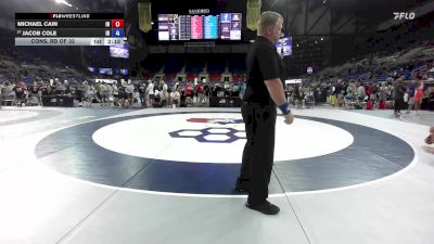 175 lbs Cons. Rd Of 32 - Michael Cain, IN vs Jacob Cole, IN