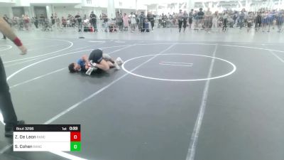 116 lbs Consi Of 8 #1 - Zane De Leon, Rancho Bernardo WC vs Sid Cohen, Rancho Bernardo WC