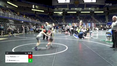 57 lbs Rd 7 - Consi-semis - Lena Pallone, Quakertown vs Tinley Brannon, Danville