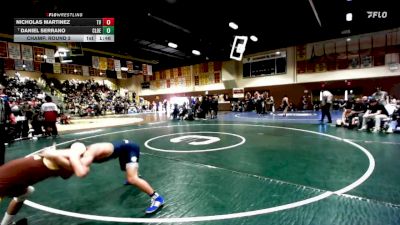 106 lbs Champ. Round 2 - Daniel Serrano, Clovis East vs Nicholas Martinez, Temecula Valley