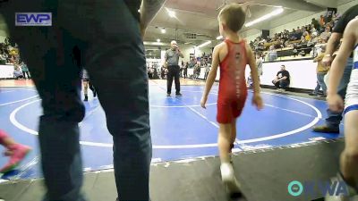 49 lbs Rr Rnd 4 - Lachlan Lindsey, Spartan Wrestling Fort Smith vs Johnny Weisinger, Wyandotte Youth Wrestling