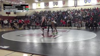 157 lbs Cons. Semi - Brock Bergmeier, Union, LaPorte City vs Emerick Nolte, AP-GC