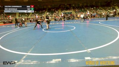 96 lbs 3rd Place - Colton Louderback, Iron Horse vs Rex McDonald, Port City Wrestling