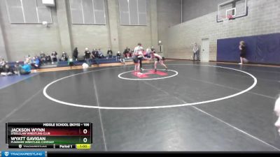 106 lbs Round 2 - Wyatt Gavigan, Punisher Wrestling Company vs Jackson Wynn, Steelclaw Wrestling Club