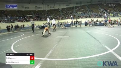 67 lbs 7th Place - Sutter Oss, Oklahoma Wrestling Academy vs Riley McClure, Berryhill Wrestling Club