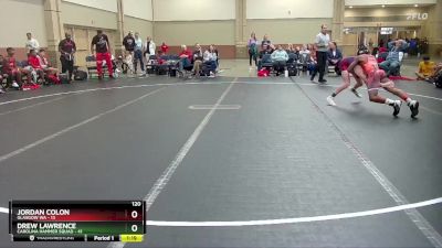 120 lbs Round 1 (6 Team) - Drew Lawrence, Carolina Hammer Squad vs Jordan Colon, Glasgow WA