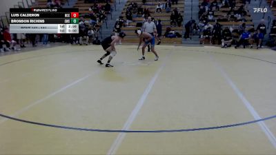 141 lbs Cons. Round 1 - Bronson Richins, Southwest State vs Luis Calderon, Harper CC