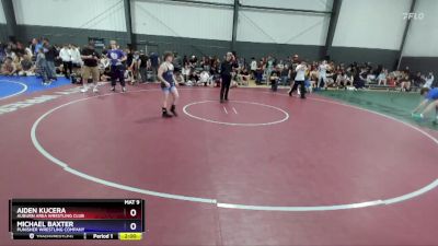 120 lbs Cons. Round 5 - Aiden Kucera, Auburn Area Wrestling Club vs Michael Baxter, Punisher Wrestling Company