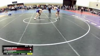 132C Quarterfinal - Jace Schwartz, Valley Center HS vs Cameron Bruce, Arkansas City HS