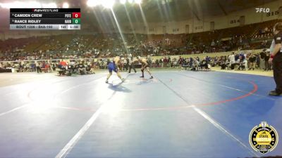 B4A-190 lbs Quarterfinal - Rance Ridley, Harrah vs Camden Crew, Poteau