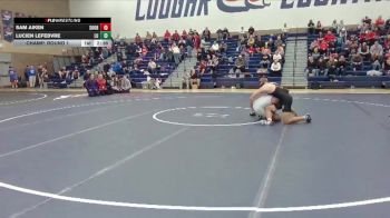 165 lbs Champ. Round 1 - Sam Aiken, Southern Oregon vs Lucien Lefebvre, Linfield University
