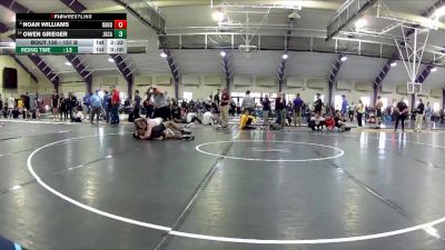 157 B Champ. Round 2 - Noah Williams, Randolph vs Owen Grieger, John Carroll