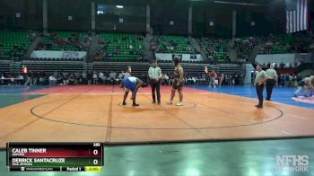 285 lbs Quarterfinal - Caleb Tinner, Oxford vs Derrick SantaCruze, Mae Jemison