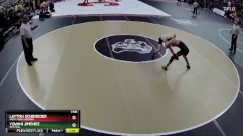 Champ. Round 1 - Layton Schroeder, West Point-Beemer vs Yovani Jimenez, Mitchell