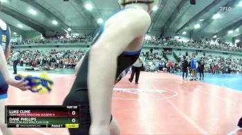 115 lbs Quarterfinal - Luke Cline, Team Hammer Wrestling Academy-A  vs Dane Phillips, Marceline Kids Wrestling Club