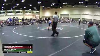 126 lbs Round 7 (10 Team) - Nikolas Hiller, South Johnston vs Matthew Archambault, Cowboy Forever