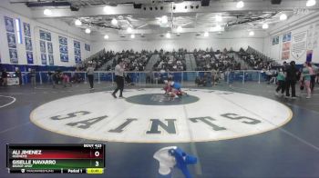 140 lbs Cons. Round 1 - Ali Jimenez, Hueneme vs Giselle Navarro, Bishop Amat