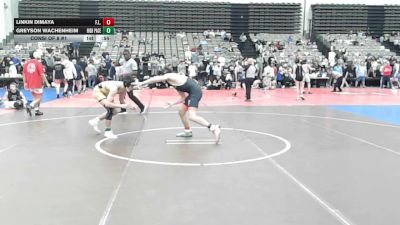 128-I lbs Consi Of 8 #1 - Linkin Dimaya, F.L.O.W. vs GREYSON WACHENHEIM, High Pace Wrestling Club