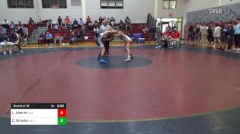 138 lbs Round Of 16 - Luke Martin, Hammond School vs Cash Brooks, Pace Academy