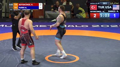 125 kg Quarterfinal - Mason Parris, USA vs Hakan Buyukcingil, TUR