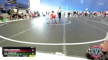 110 lbs Round 1 (4 Team) - Lex Johnston, OpenMats Wrestling Club vs Nieko Hernandez, East Kansas Eagles Gold