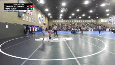 132 lbs Champ. Round 1 - Adam Farley, Independence vs Brandon Reyes-Perez, North