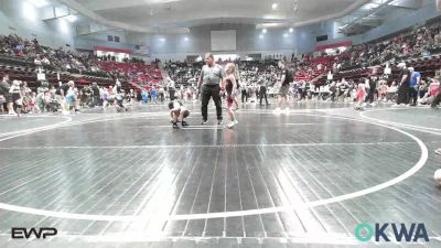 55 lbs Quarterfinal - Maisyn Malone, Bartlesville Wrestling Club vs Case Williams, Barnsdall Youth Wrestling