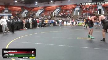 285 lbs Quarterfinal - Joel Simon, Michigan Premier vs Logan Russell, Adrian