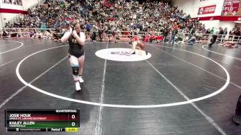 155 lbs Quarterfinal - Josie Houk, Lingle-Ft. Laramie/Southeast vs Kailey Allen, Thermopolis