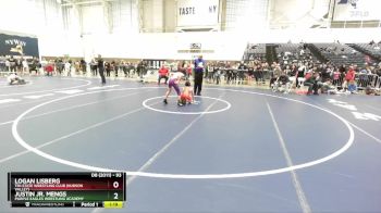 93 lbs Champ. Round 2 - Justin Jr. Mengs, Purple Eagles Wrestling Academy vs Logan Lisberg, Tri-State Wrestling Club (Hudson Valley)