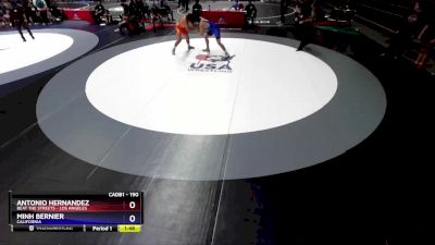 190 lbs Champ. Round 1 - Antonio Hernandez, Beat The Streets - Los Angeles vs Minh Bernier, California