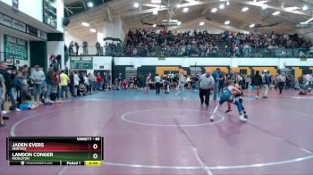 85 lbs Cons. Round 2 - Jaden Evers, Heritage vs Landon Conger, Middleton