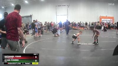70 lbs Semifinal - Nathaniel Yoder, Panther Club vs Kyzer Powers, C2X