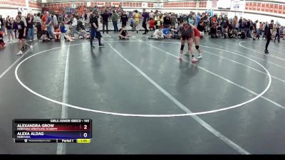 145 lbs Round 2 - Alexandra Grow, Nebraska Wrestling Academy vs Alexa Aldag, Nebraska