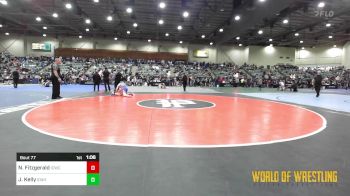 130 lbs Semifinal - Noah Fitzgerald, Indian Creek Wrestling Club vs Jax Kelly, Idaho Gold