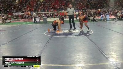 3A 170 lbs Champ. Round 1 - Patryck Martinez, American Falls vs Abraham Marquez, Fruitland