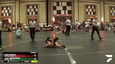 85 lbs Round 3 (6 Team) - Luke Rivara, Dragons United vs Alex Hernandez, Revival Gray