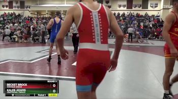 144 lbs Round 3 - Kaleb Adams, Crestwood, Cresco vs Becket Brock, Dubuque Senior