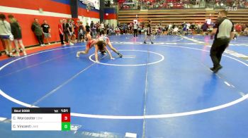 150 lbs Semifinal - Colin Worcester, Coweta vs Cannon Vincent, Lake Hamilton HS (AR)