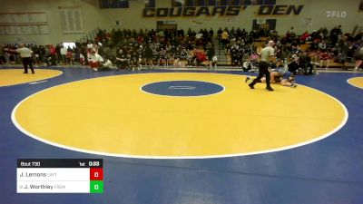 141 lbs Consi Of 8 #2 - Jace Lemons, Layton (UT) vs Jason Worthley, Fremont (UT)