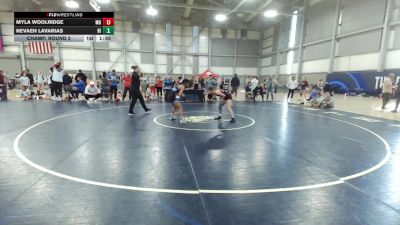 U17 Women - 49 lbs Champ. Round 2 - Myla Woolridge, MO vs Nevaeh Lavarias, HI