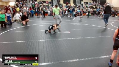 56 lbs Round 4 - Asa Dye, Irontide Wrestling Club vs Ryker Boyd, James Island Youth